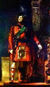 Sir David Wilkie Sir David Wilkie flattering portrait of the kilted King George IV for the Visit of King George IV to Scotland, with lighting chosen to tone down the b oil on canvas